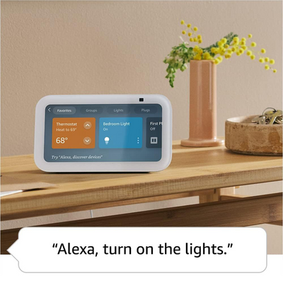 Amazon Echo Show 5 (3rd Gen) Smart Speaker with 5.5" Screen & Alexa Voice Recognition & Control - (Glacier White)
