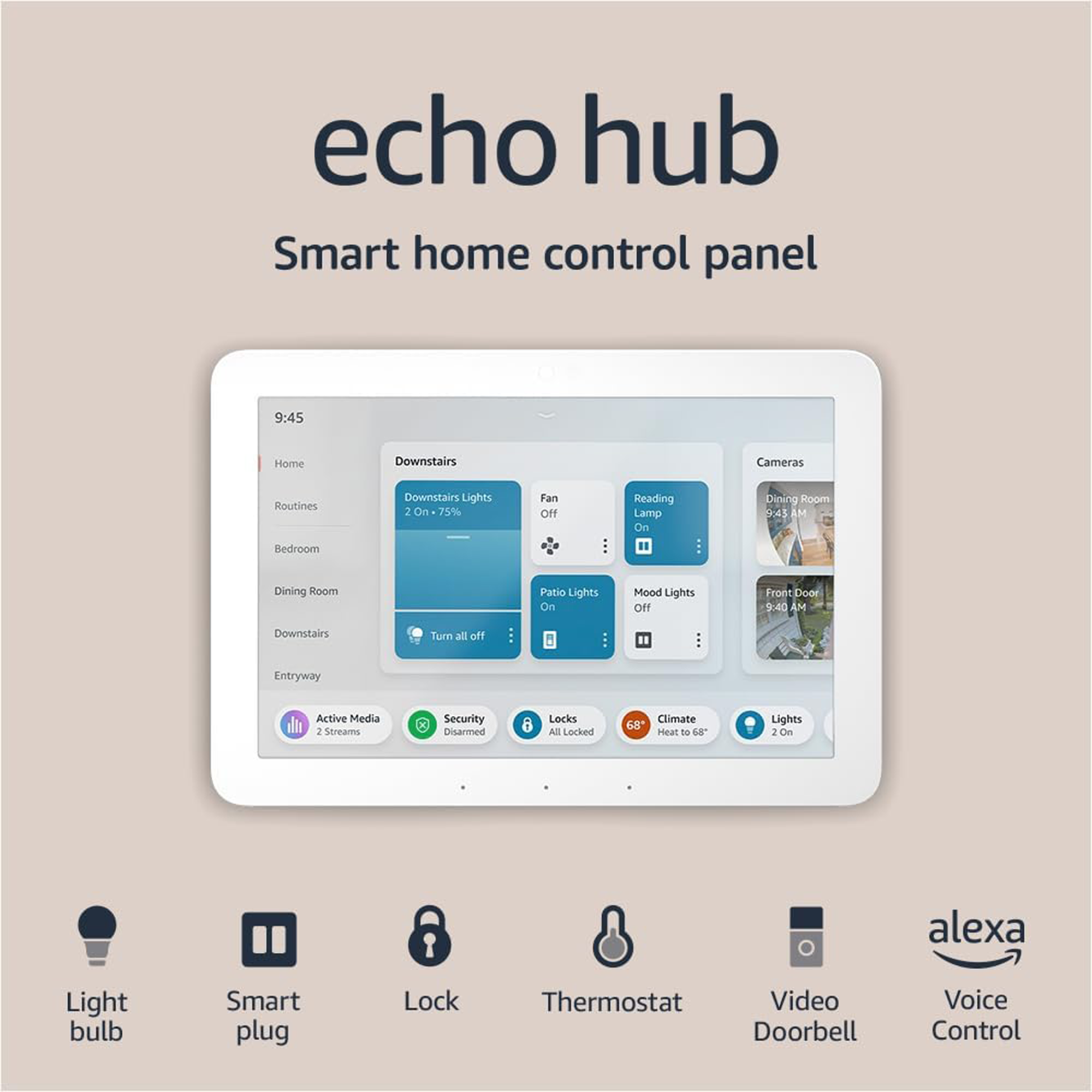 Amazon Echo Hub 8" Smart Home Control Panel