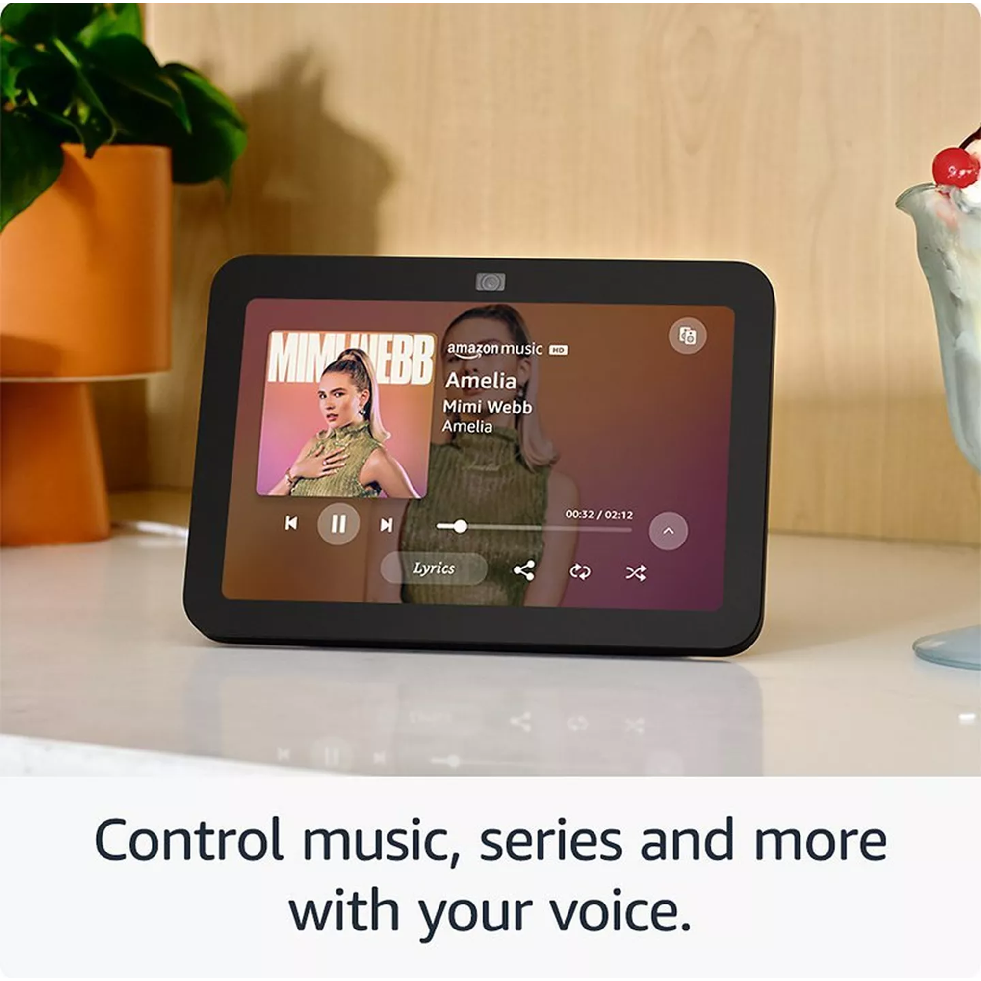 Amazon Echo Show 8 (3rd Gen) Smart Speaker with 8" Screen & Alexa Voice Recognition & Control (Charcoal)