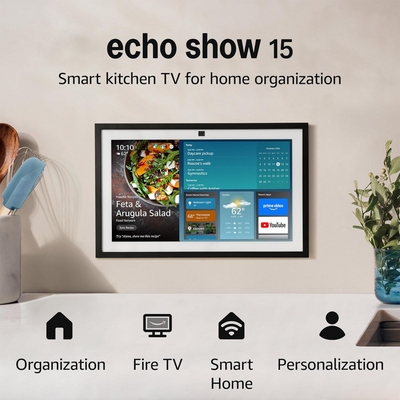 Amazon Echo Show 15 Smart Kitchen TV with Alexa (2nd Gen)