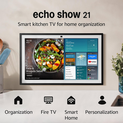 Amazon Echo Show 21 Smart Kitchen TV with Alexa (2nd Gen)