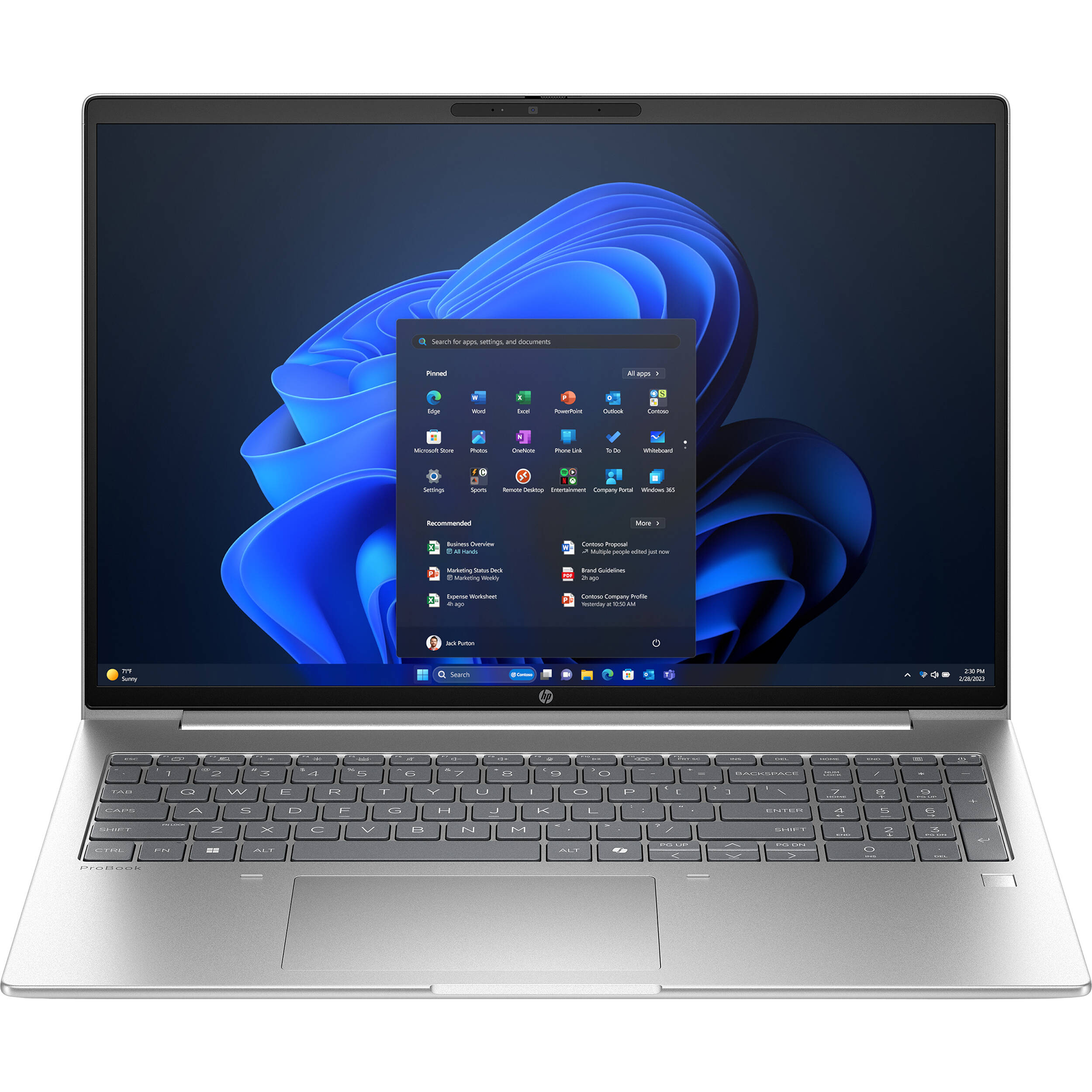 HP ProBook 4 G1i 16" Touchscreen Notebook - WUXGA - 60 Hz - Intel Core Ultra 7 255U - 32 GB - 1 TB SSD - English Keyboard - Pike Silver