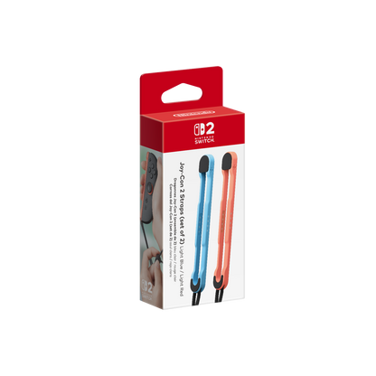 Nintendo Switch 2 Joy-Con 2 Straps (Set of 2) - Light Blue / Light Red