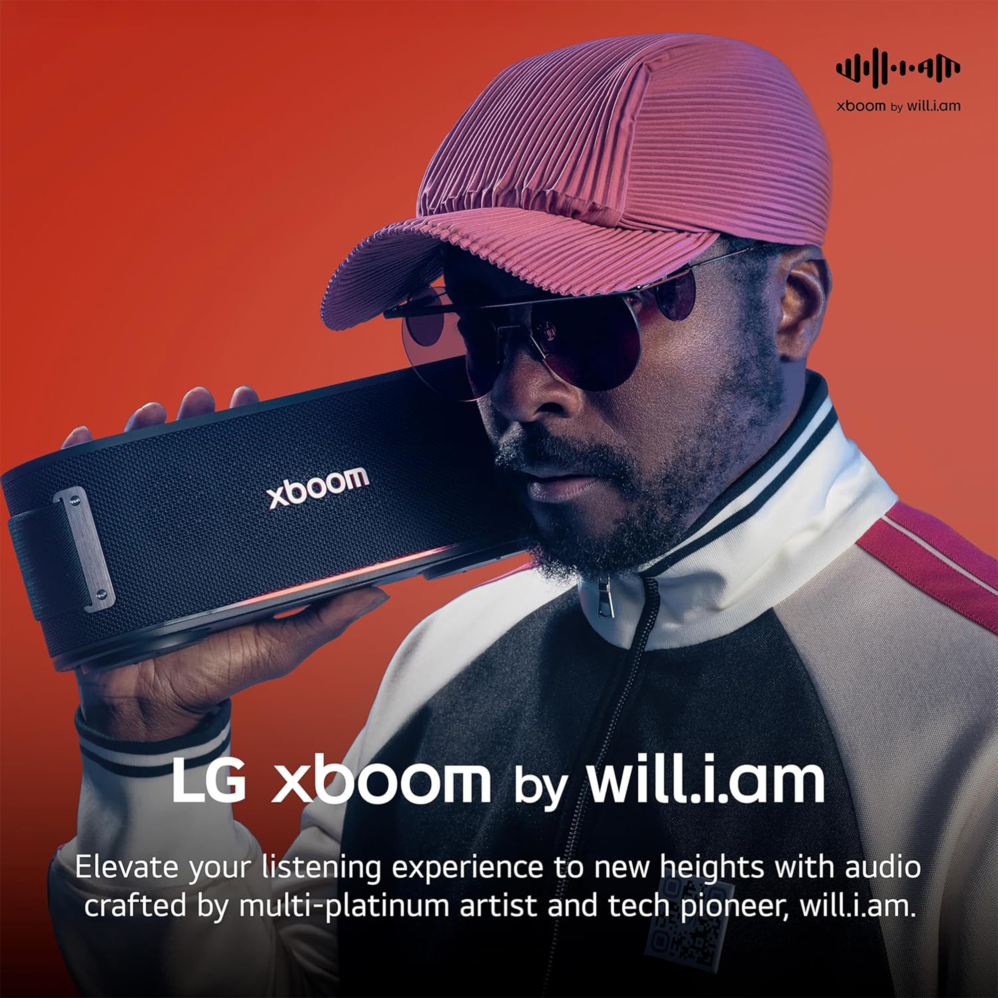 LG xboom Bounce Bluetooth Speaker with Dual Passive Radiators