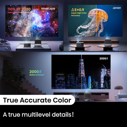 Hisense C2 Pro 2600-Lumen UHD 4K Laser DLP Smart Projector