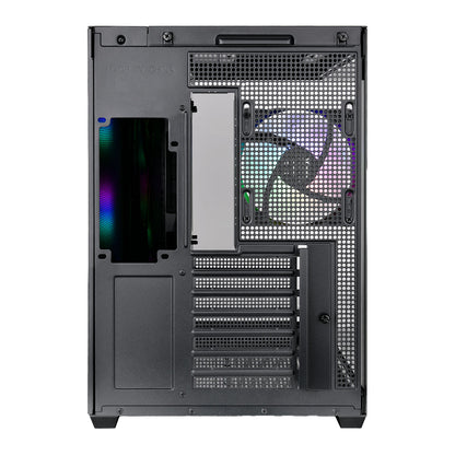 Thermaltake View 380 TG ARGB Mid Tower ATX Dual Chamber Tempered Glass Gaming Computer Chassis (Black)