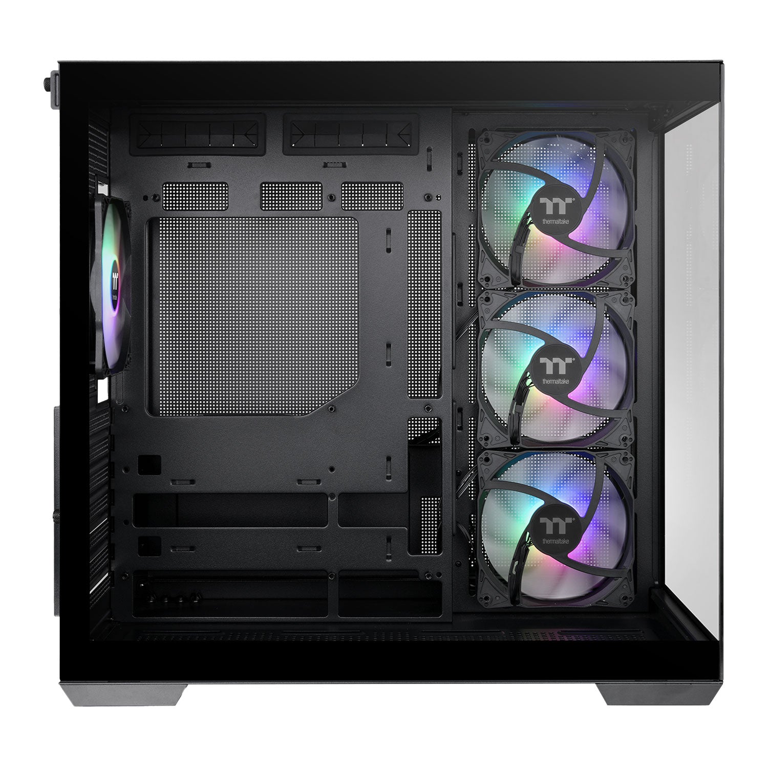 Thermaltake View 380 TG ARGB Mid Tower ATX Dual Chamber Tempered Glass Gaming Computer Chassis (Black)