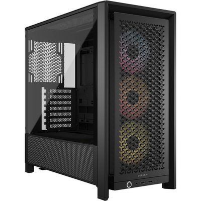 CORSAIR FRAME 4000D RS ARGB Tempered Glass Mid-Tower E-ATX Desktop Case (Black)