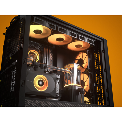 CORSAIR FRAME 4000D RS ARGB Tempered Glass Mid-Tower E-ATX Desktop Case (Black)