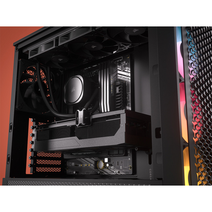CORSAIR FRAME 4000D RS ARGB Tempered Glass Mid-Tower E-ATX Desktop Case (Black)