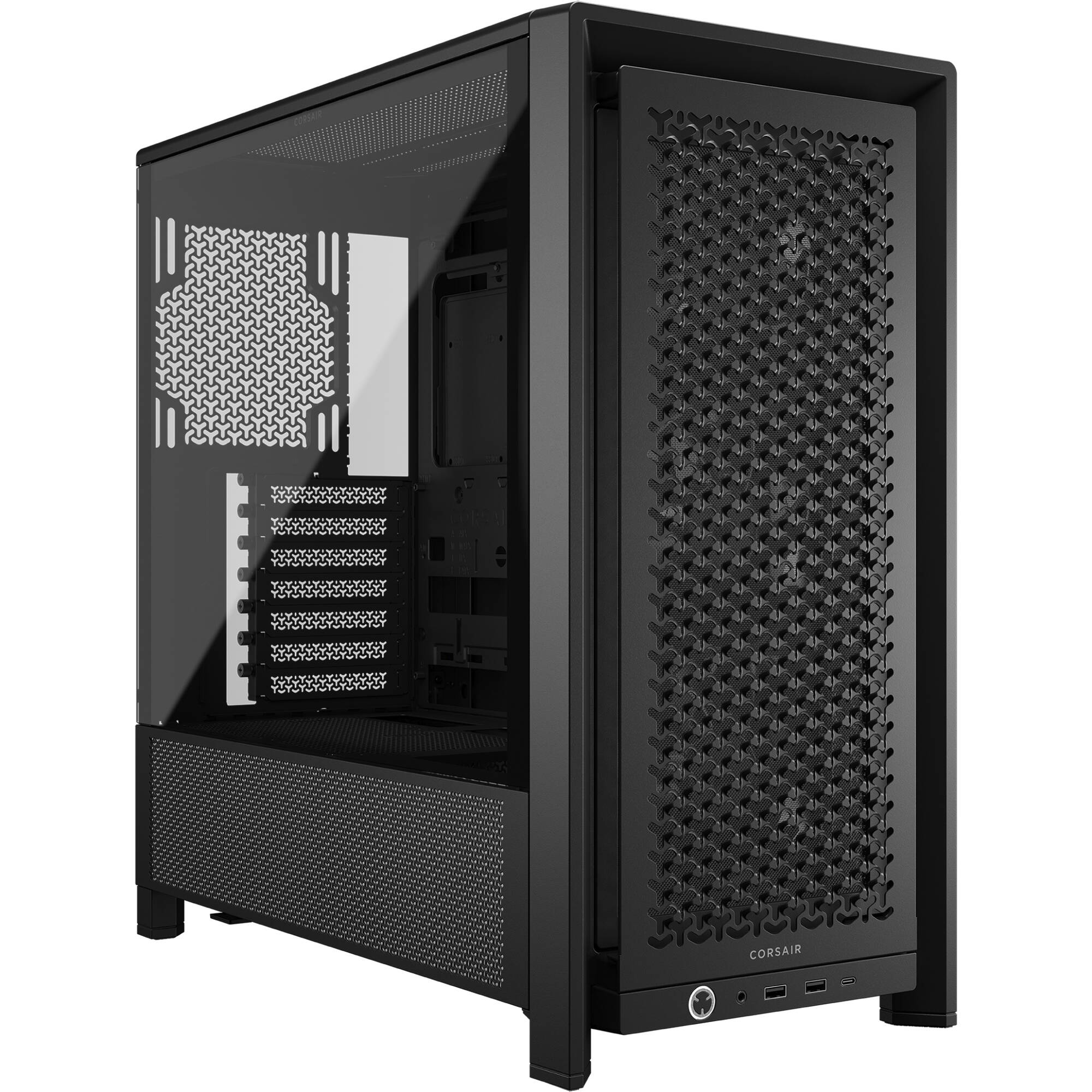 CORSAIR FRAME 4000D RS Tempered Glass Mid-Tower E-ATX Desktop Case (Black)