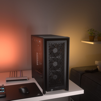 CORSAIR FRAME 4000D RS Tempered Glass Mid-Tower E-ATX Desktop Case (Black)