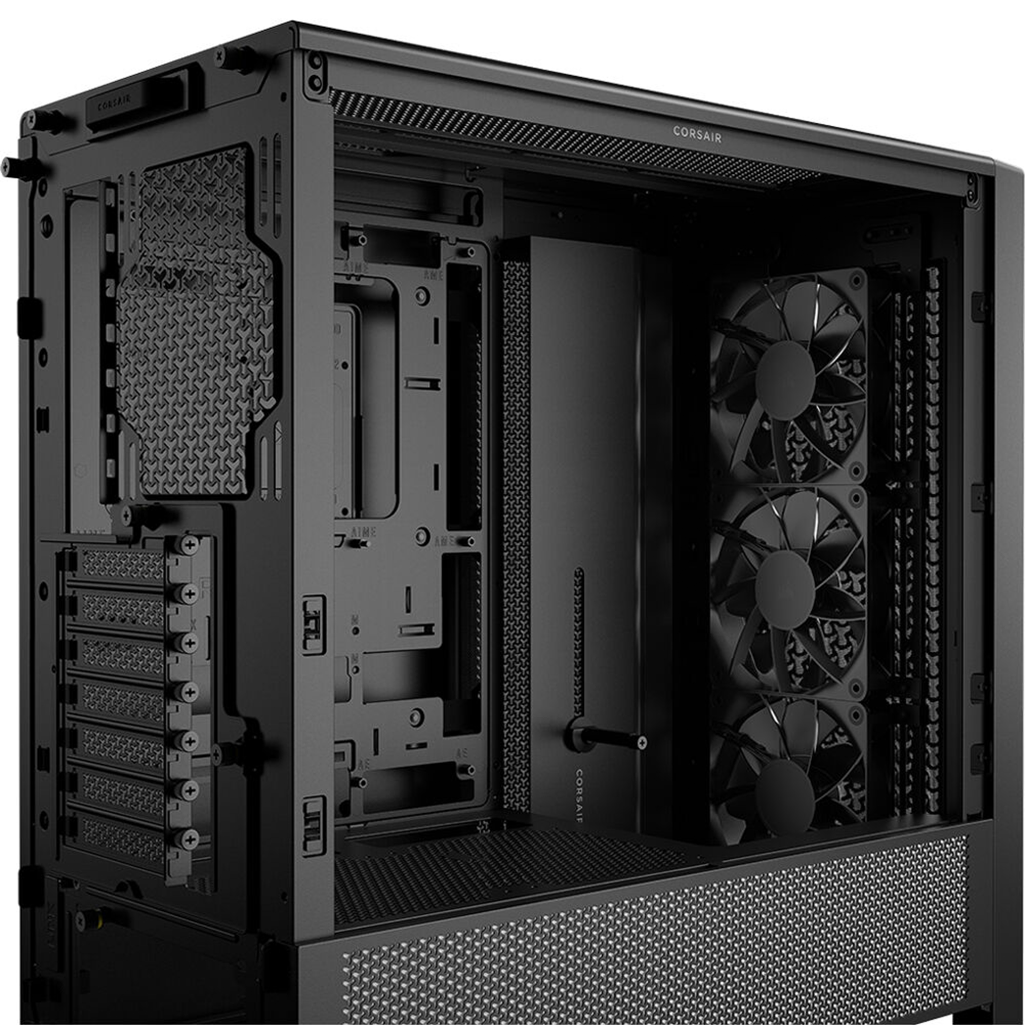CORSAIR FRAME 4000D RS Tempered Glass Mid-Tower E-ATX Desktop Case (Black)