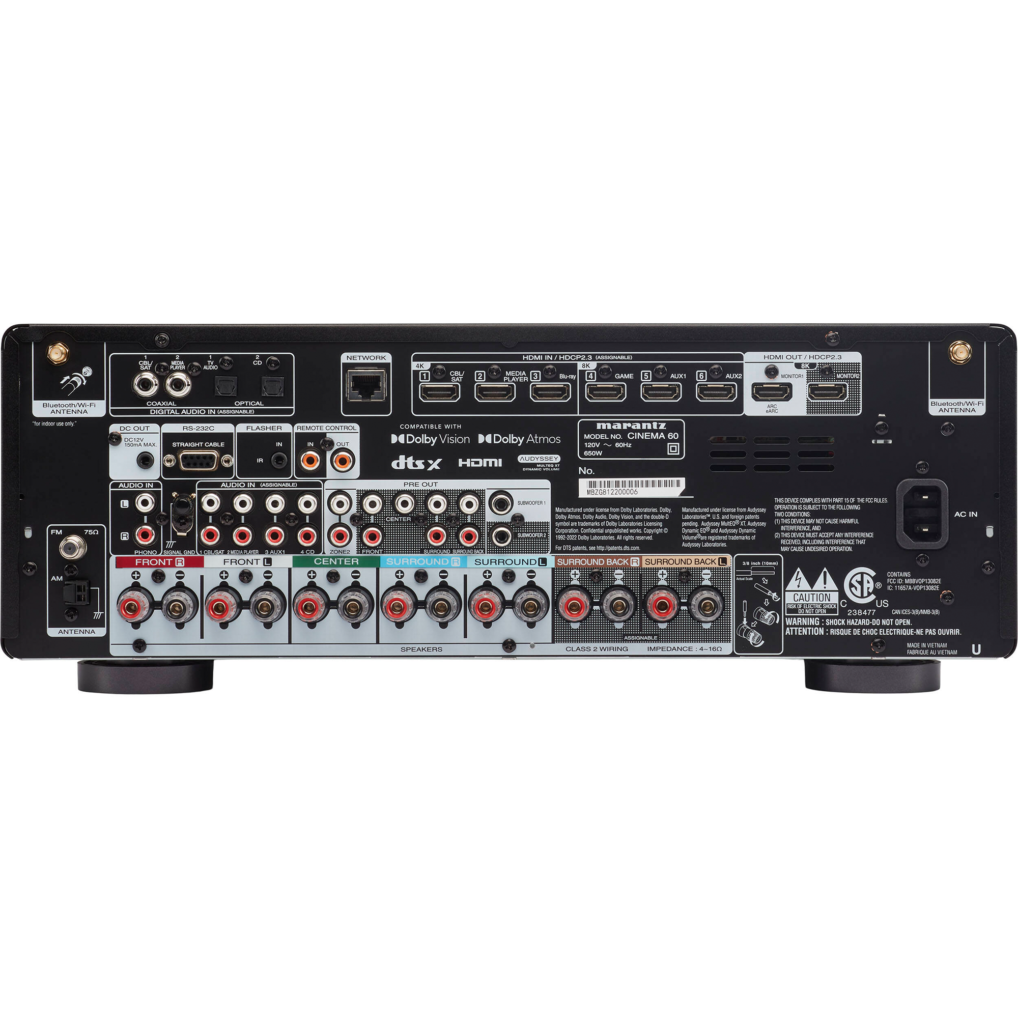 Marantz CINEMA 60 7.2-Channel Network A/V Receiver