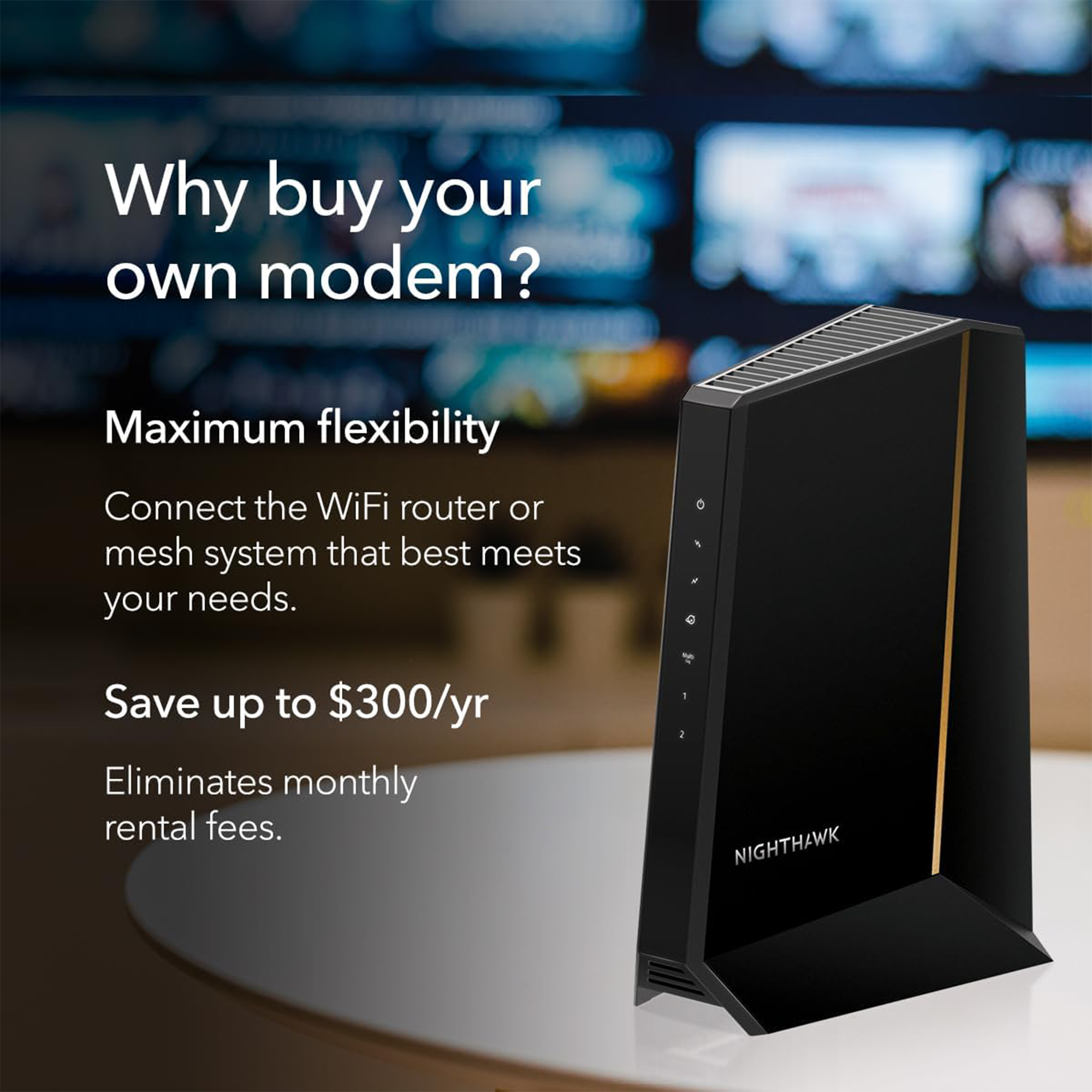 Netgear Nighthawk CM3000 2.5G DOCSIS 3.1 Cable Modem