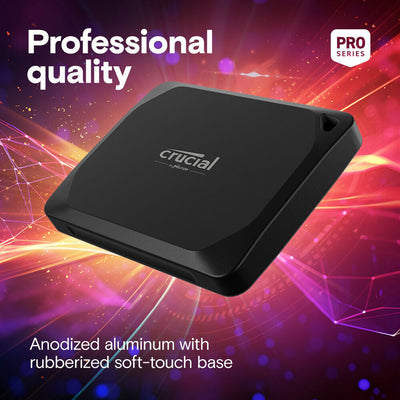 Crucial X10 Pro 4TB USB 3.2 Gen 2x2 Portable SSD - Black
