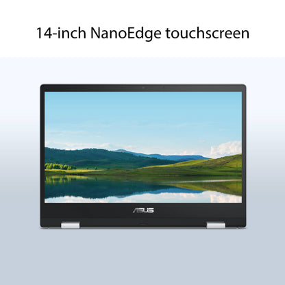 ASUS Chromebook Flip CX1400FKA-DS84FT 2 in 1 Chromebook (Transparent Silver)