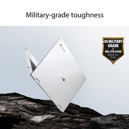 ASUS Chromebook Flip CX1400FKA-DS84FT 2 in 1 Chromebook (Transparent Silver)