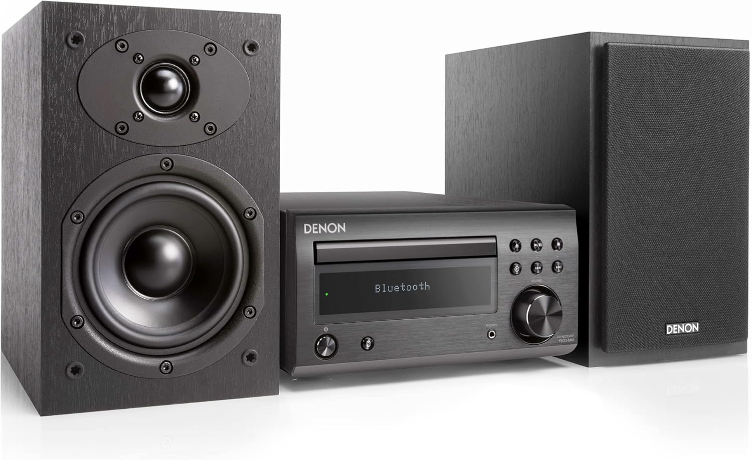 Denon D-M41SBK 60W Bluetooth Wireless Music System with CD Player  - DM-41SBK