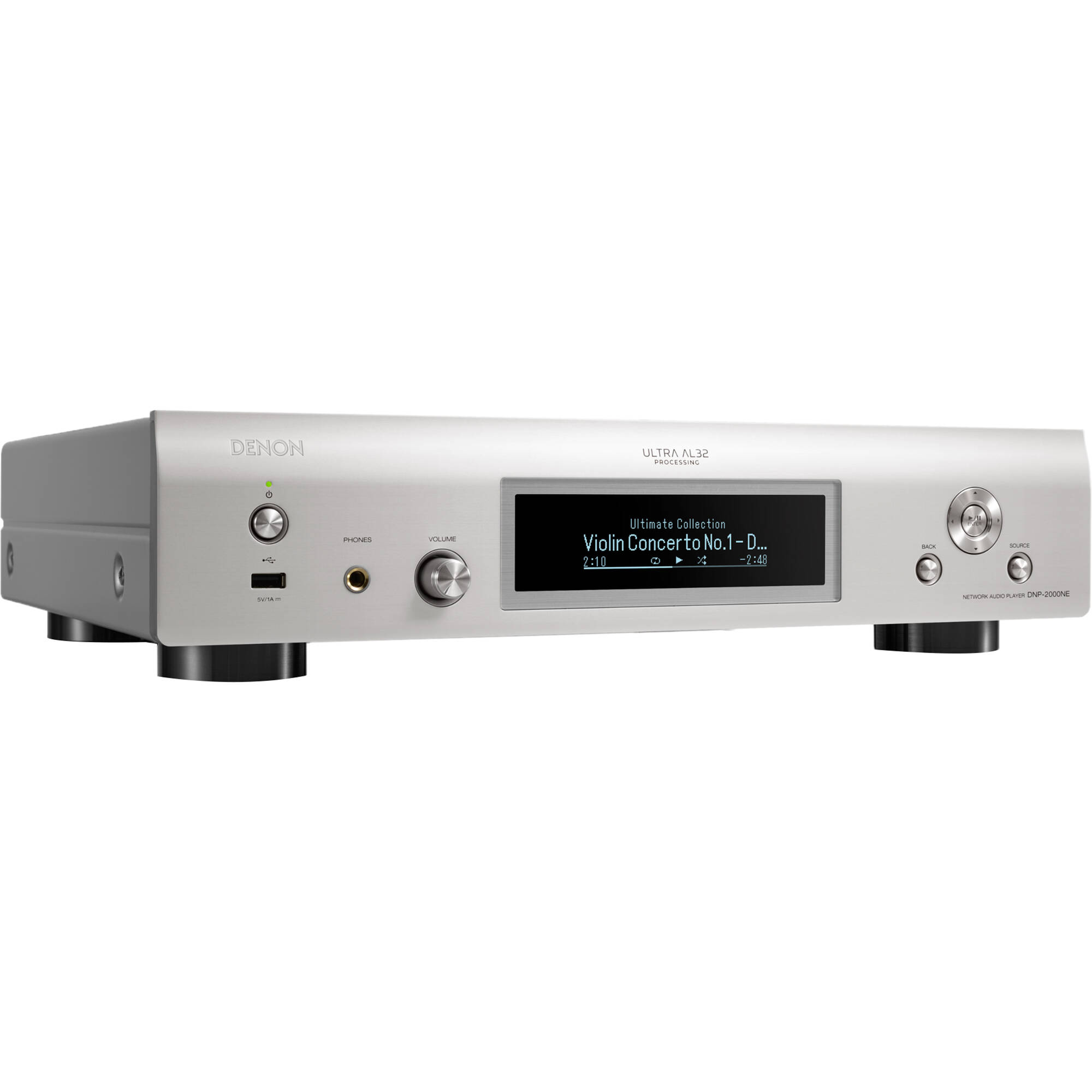 Denon DNP-2000NE High-Resolution DAC Audio Streamer with HEOS (Silver)