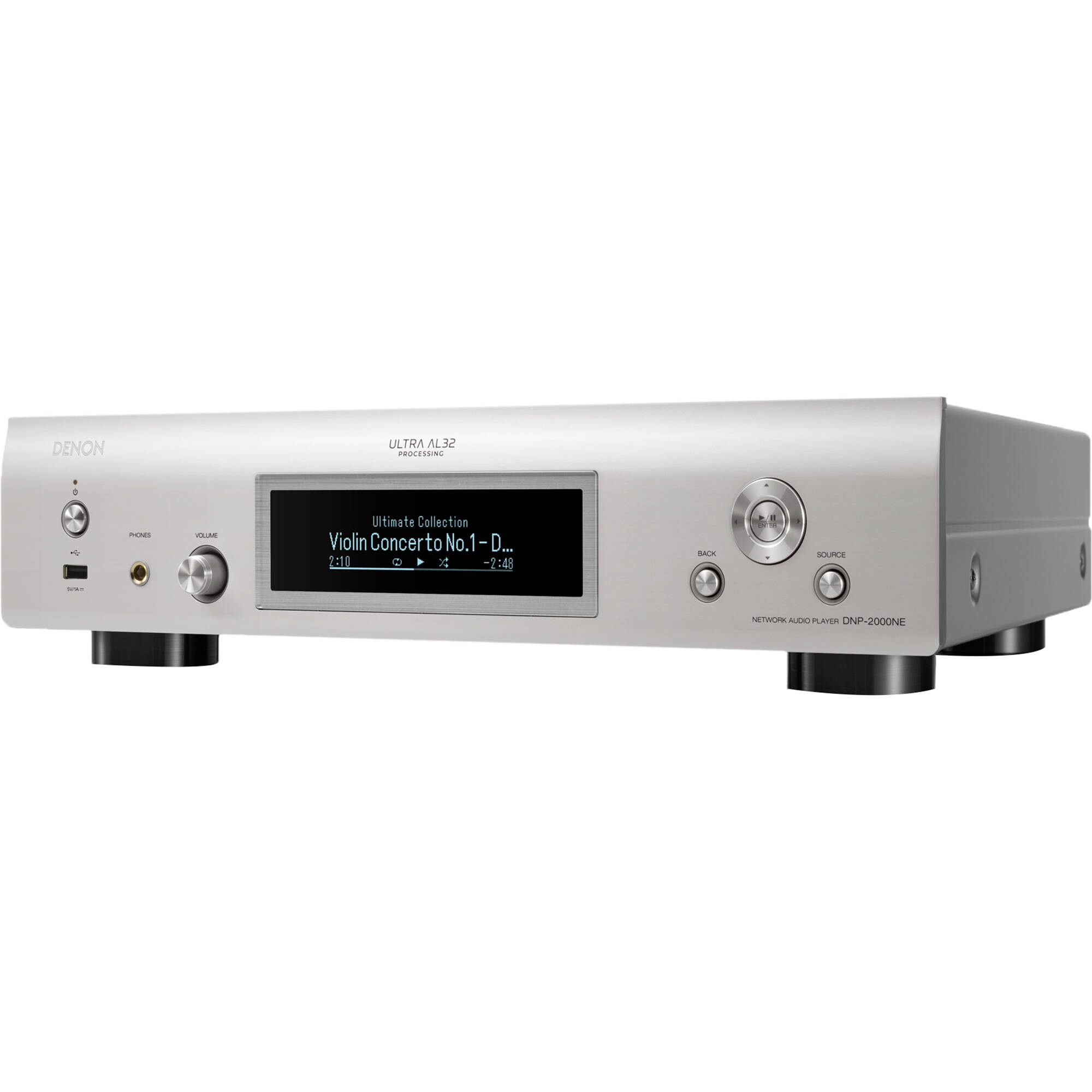 Denon DNP-2000NE High-Resolution DAC Audio Streamer with HEOS (Silver)