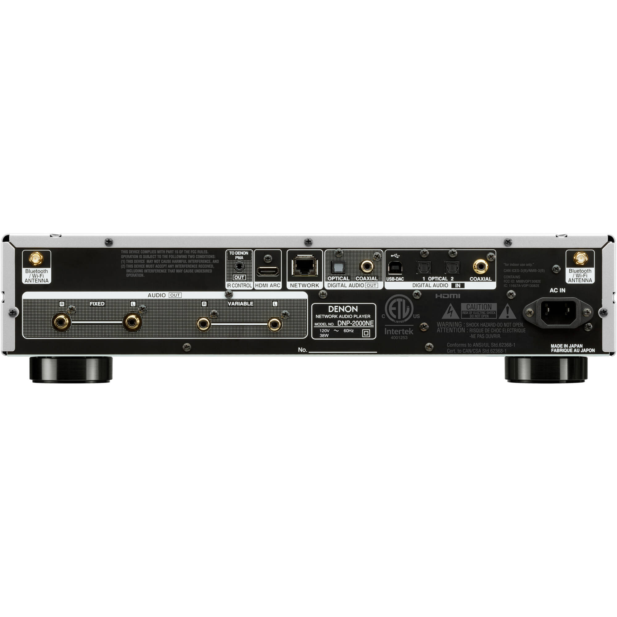 Denon DNP-2000NE High-Resolution DAC Audio Streamer with HEOS (Silver)