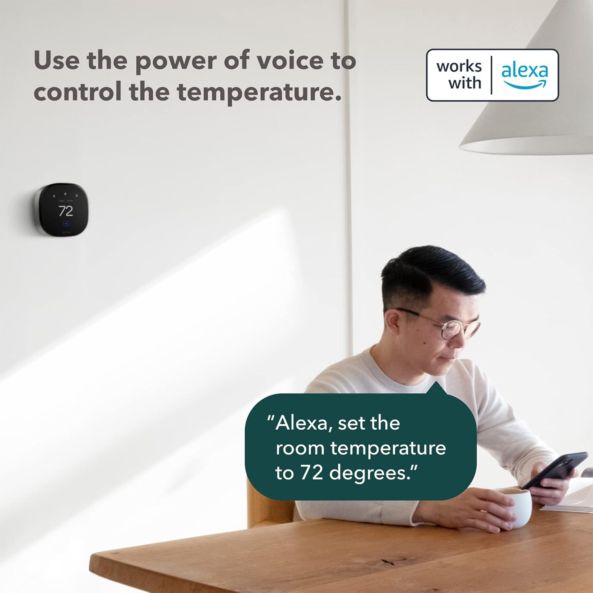 ecobee Smart Thermostat Premium with Smart Sensor and Air Quality Monitor