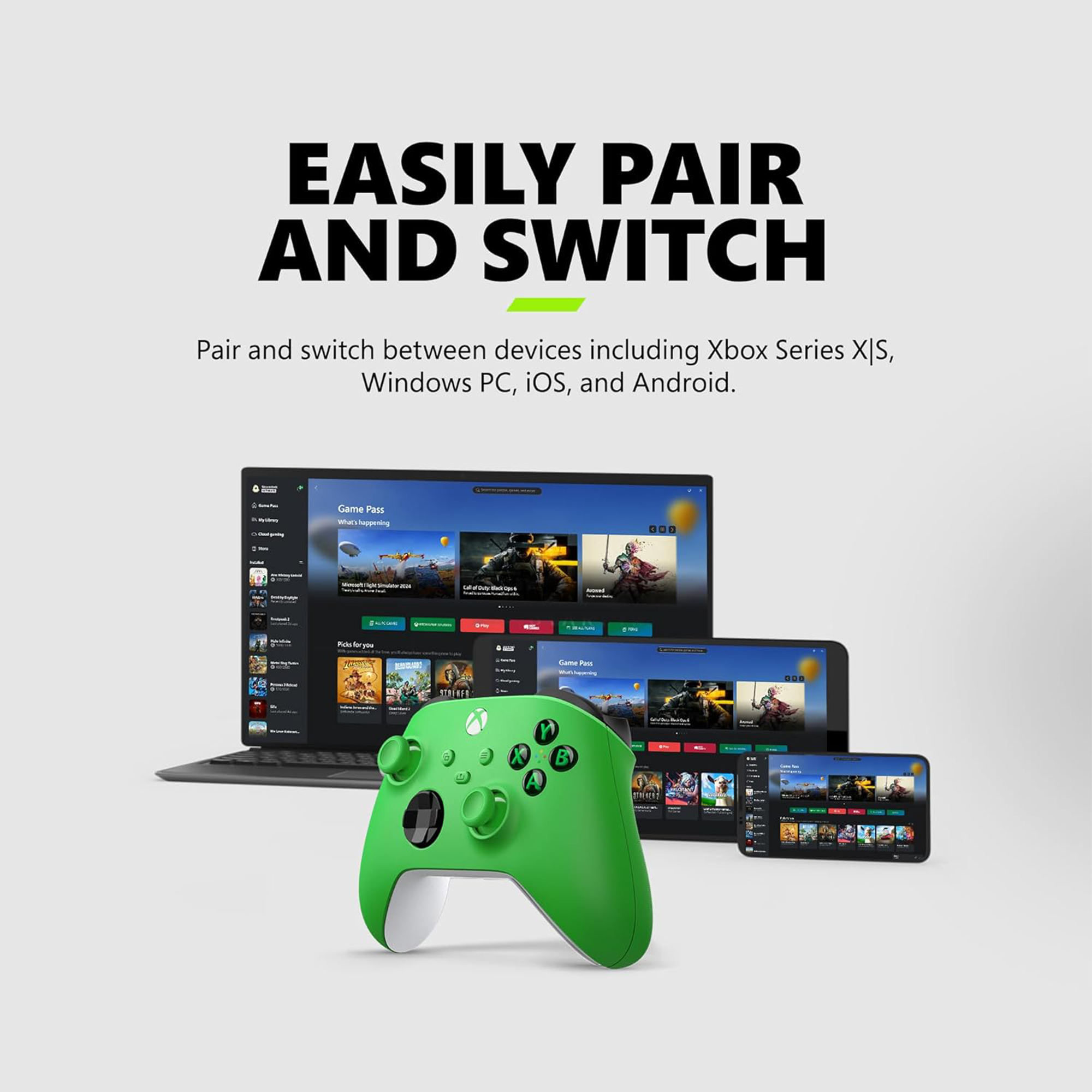 Microsoft Xbox Wireless Controller V2 - Velocity Green
