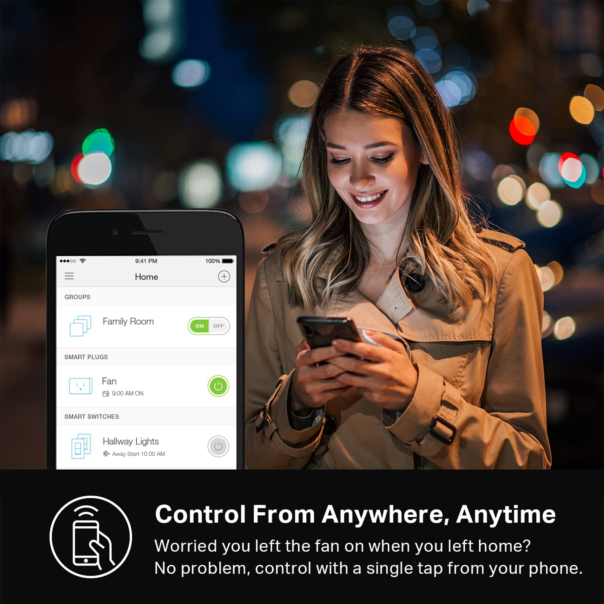 TP-Link EP25 Kasa Smart Wi-Fi Plug Slim with Energy Monitoring (4-Pack)