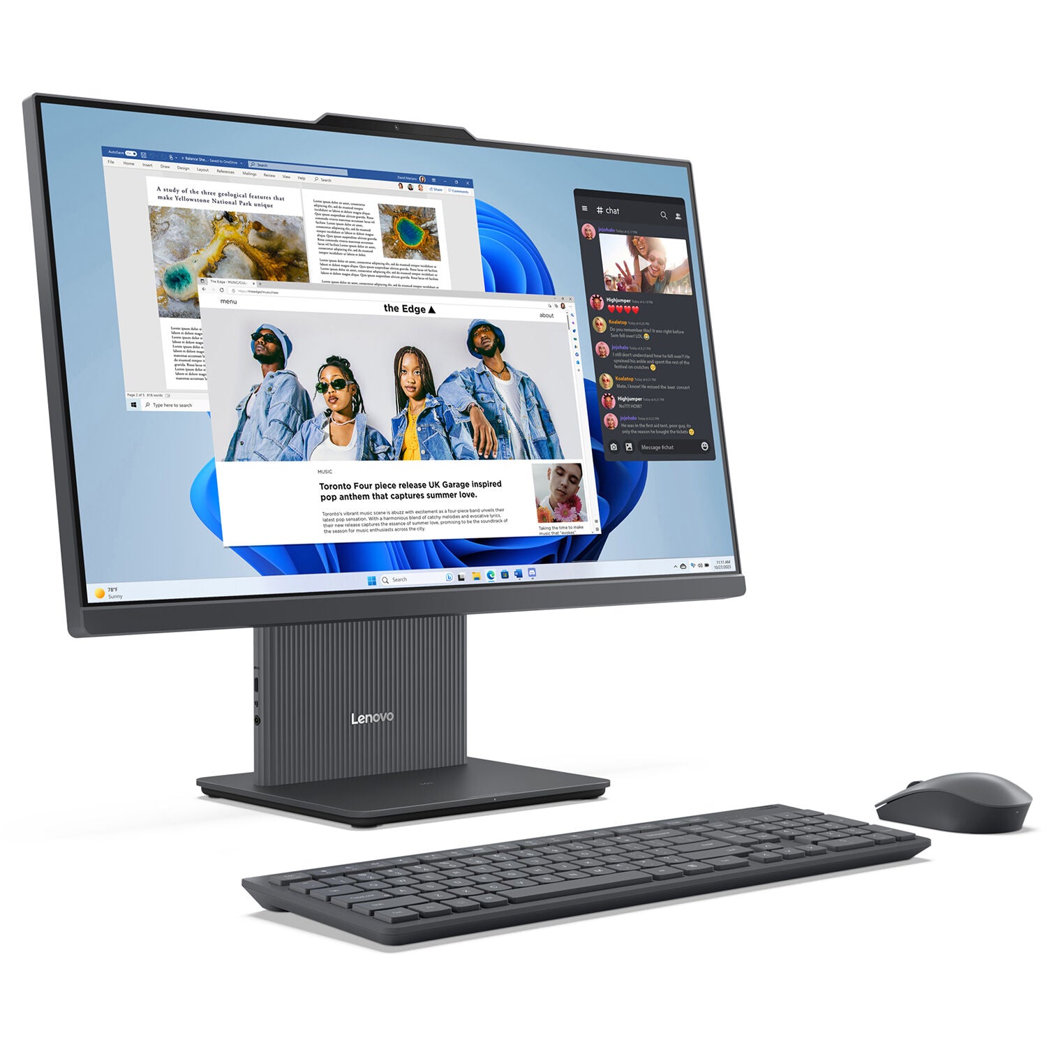 Lenovo 23.8" IdeaCentre AIO 24IRH9 F0HN0010US Multi-Touch All-in-One Desktop Computer (Luna Gray)