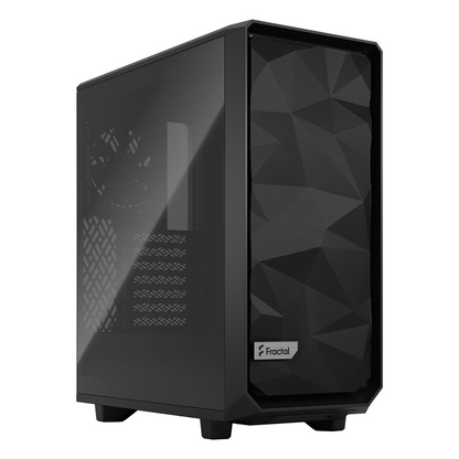 Fractal Design Meshify 2 Compact Mid-Tower Case w/ Light Tinted Glass Window (Black)