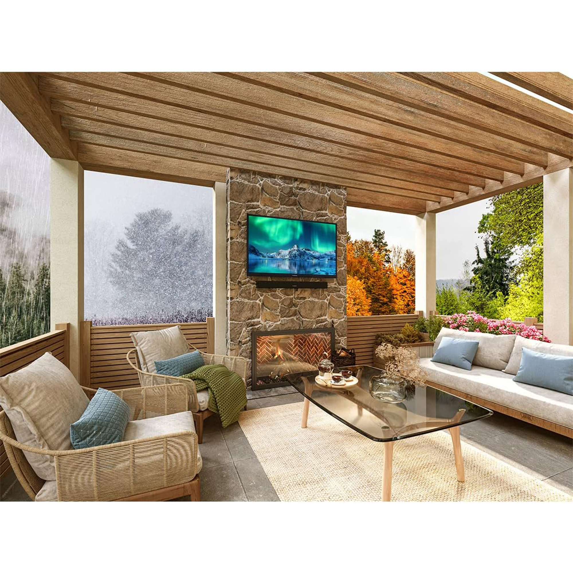 Furrion Aurora 43" 4K HDR Smart LED Outdoor TV (Full Shade) - FDUF43CSA