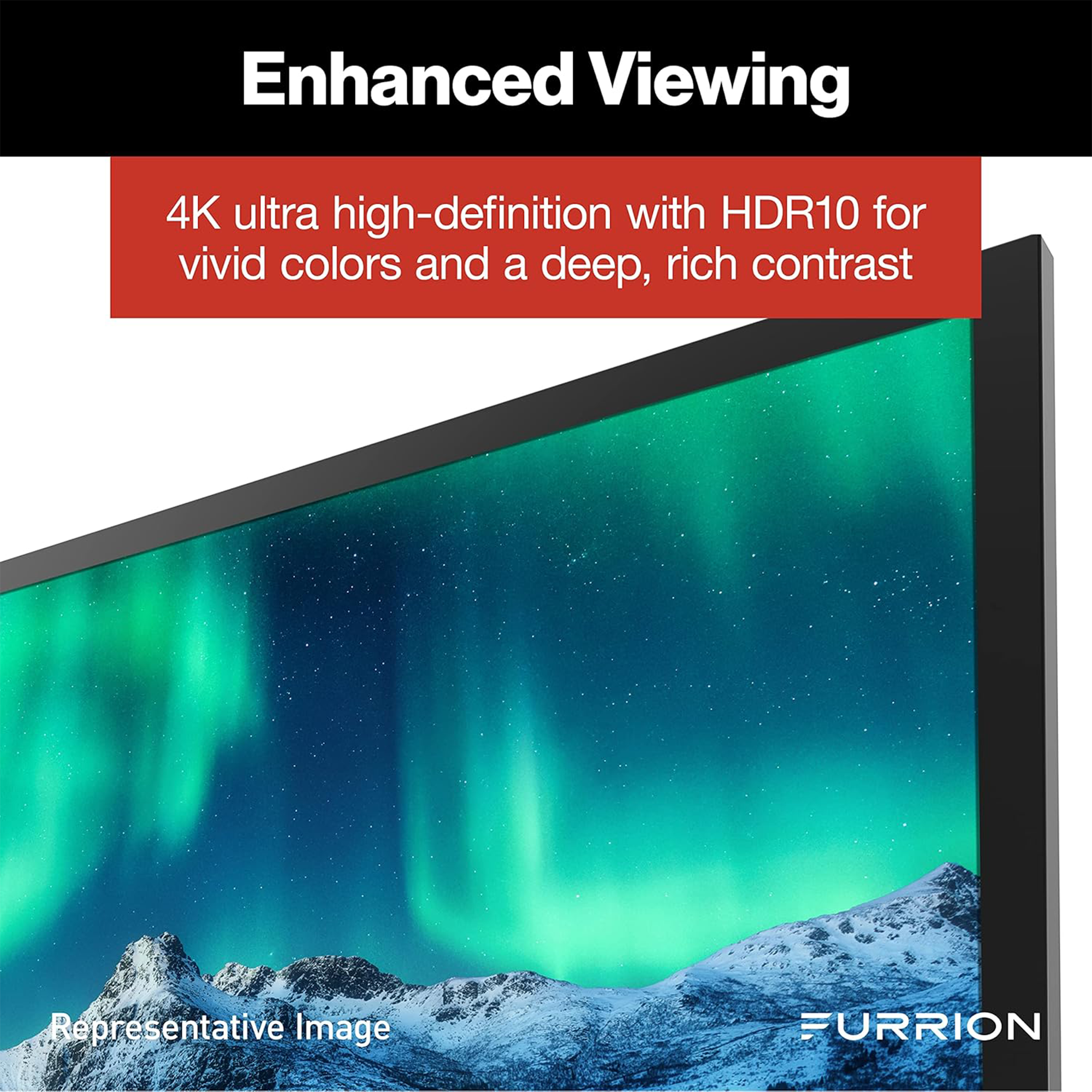 Furrion Aurora 55" 4K HDR Smart LED Outdoor TV (Full Shade) - FDUF55CSA