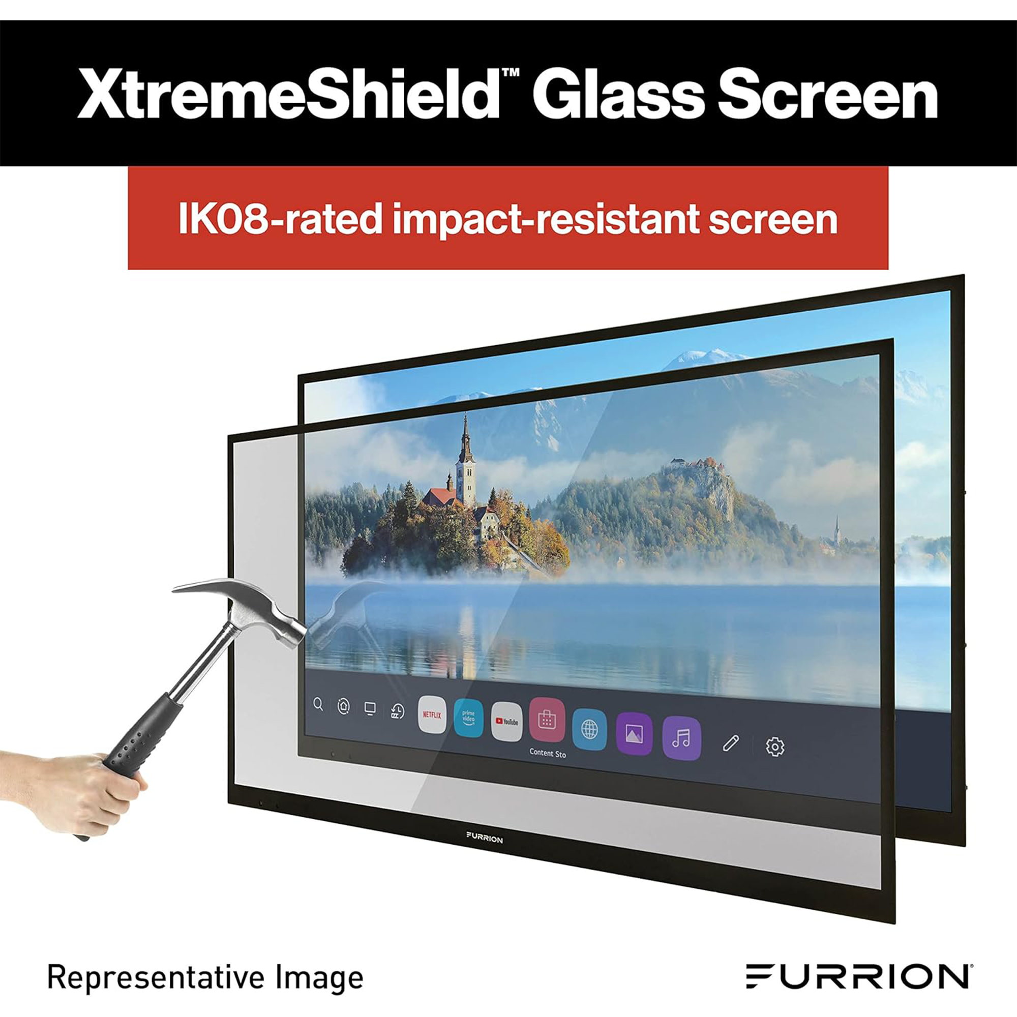 Furrion Aurora Sun 55" 4K HDR LED Outdoor Smart TV (Full Sun) - FDUN55CSA