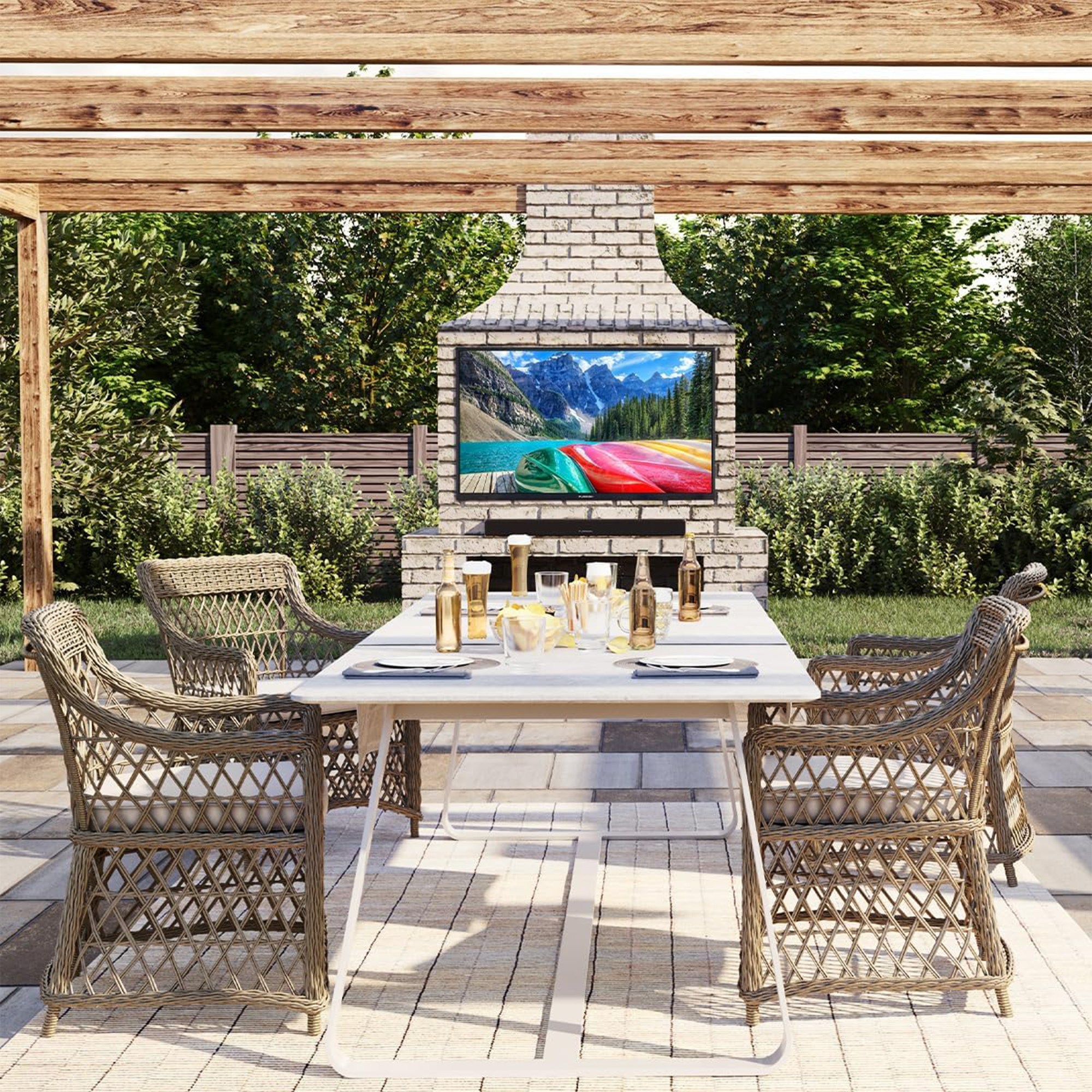 Furrion Aurora Sun 55" 4K HDR LED Outdoor Smart TV (Full Sun) - FDUN55CSA