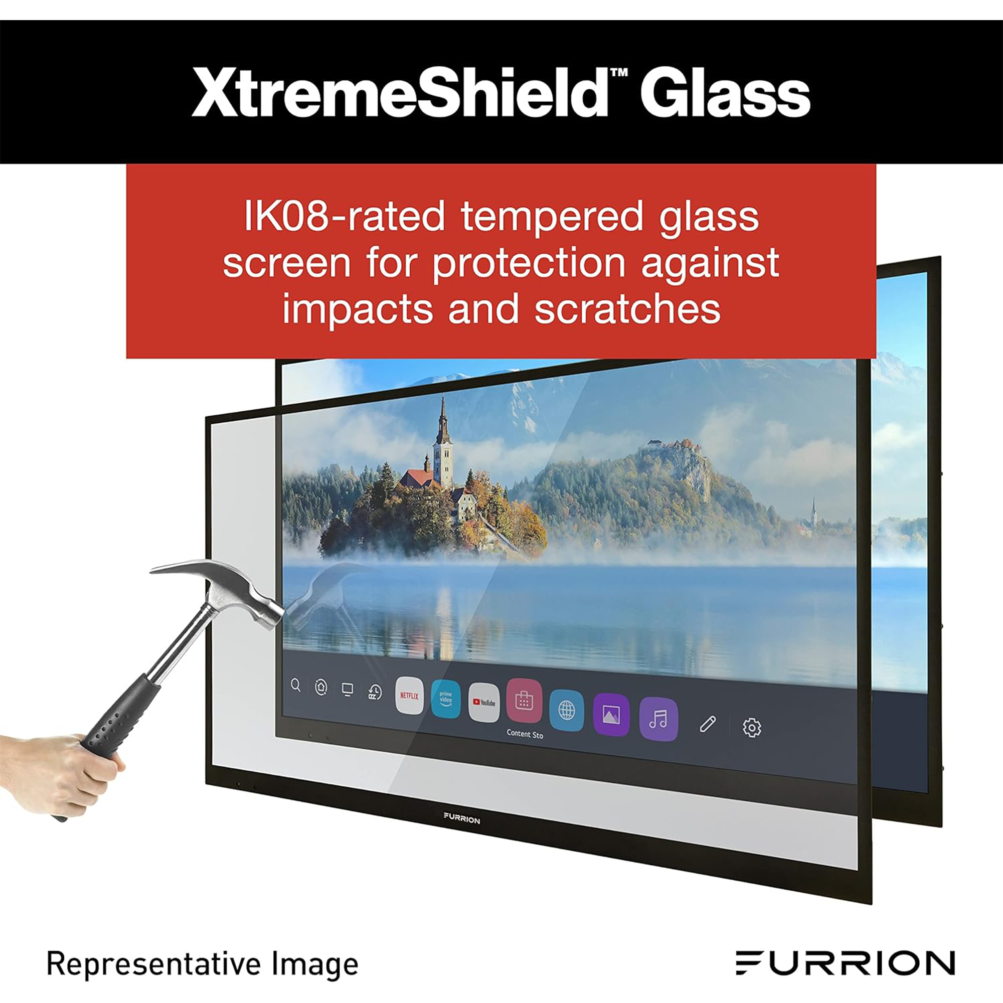 Furrion Aurora 55" 4K HDR Smart LED Outdoor TV (Partial Sun) - FDUP55CSA