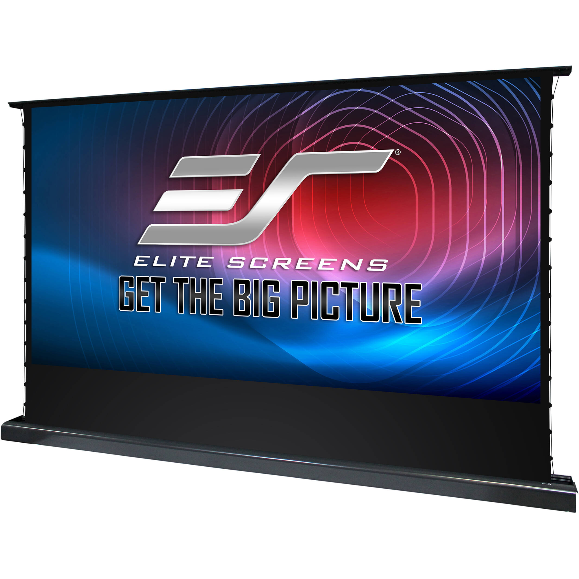 Elite Screens Kestrel Tab-Tension 3 FTE150H3 150" Electric Floor-Rising Projection Screen