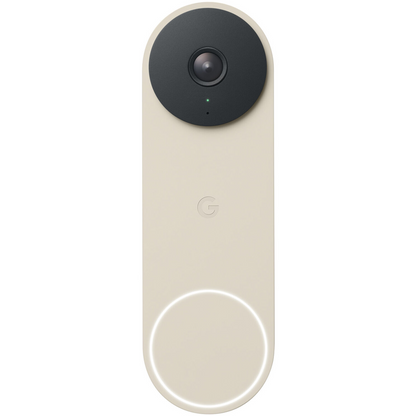 Google Nest Doorbell Wired (2nd gen) - Hardwired video doorbell with Wi-Fi® and two-way talk (Linen)