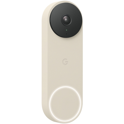 Google Nest Doorbell Wired (2nd gen) - Hardwired video doorbell with Wi-Fi® and two-way talk (Linen)