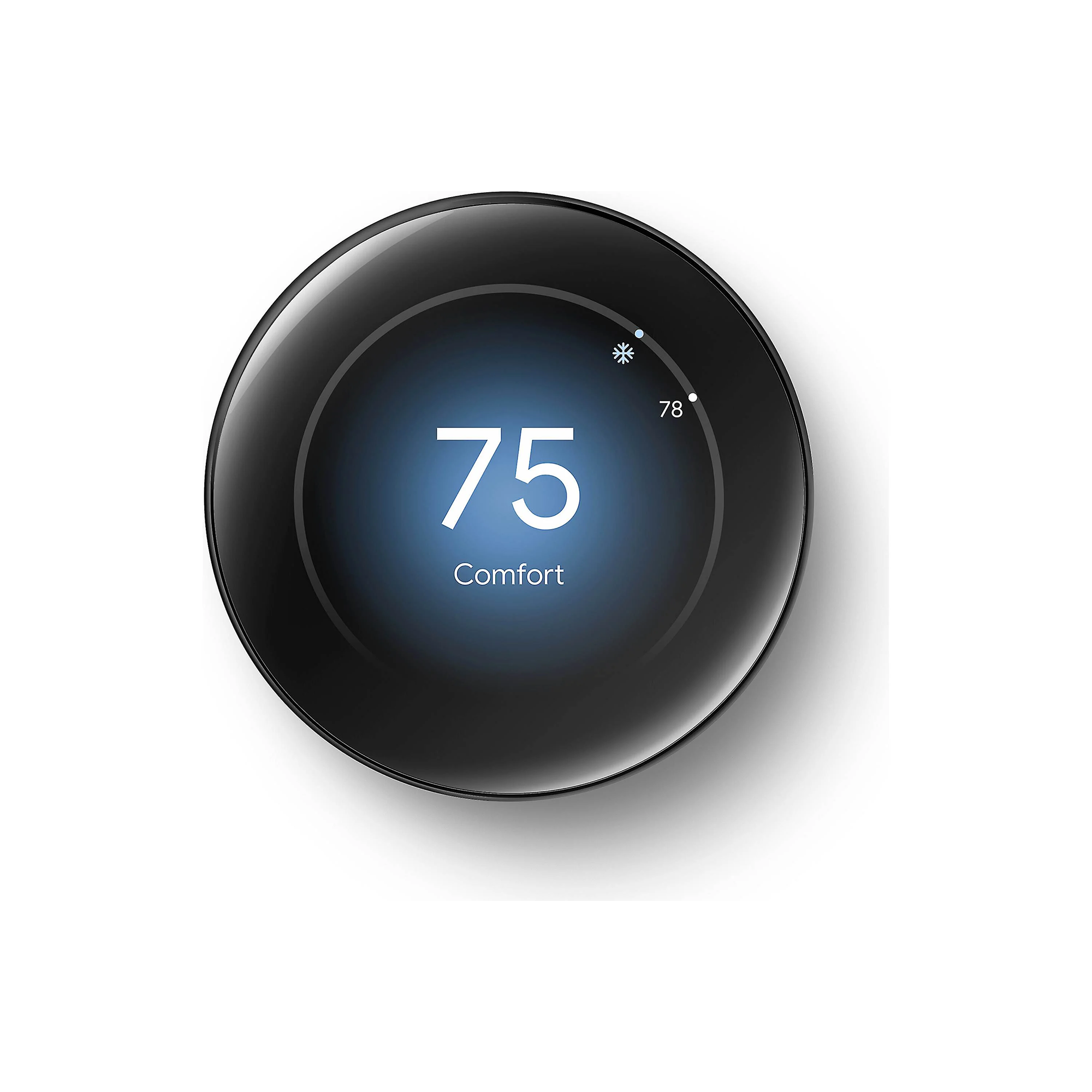 Google Nest Smart Learning Thermostat 4th Gen (Polished Obsidian)