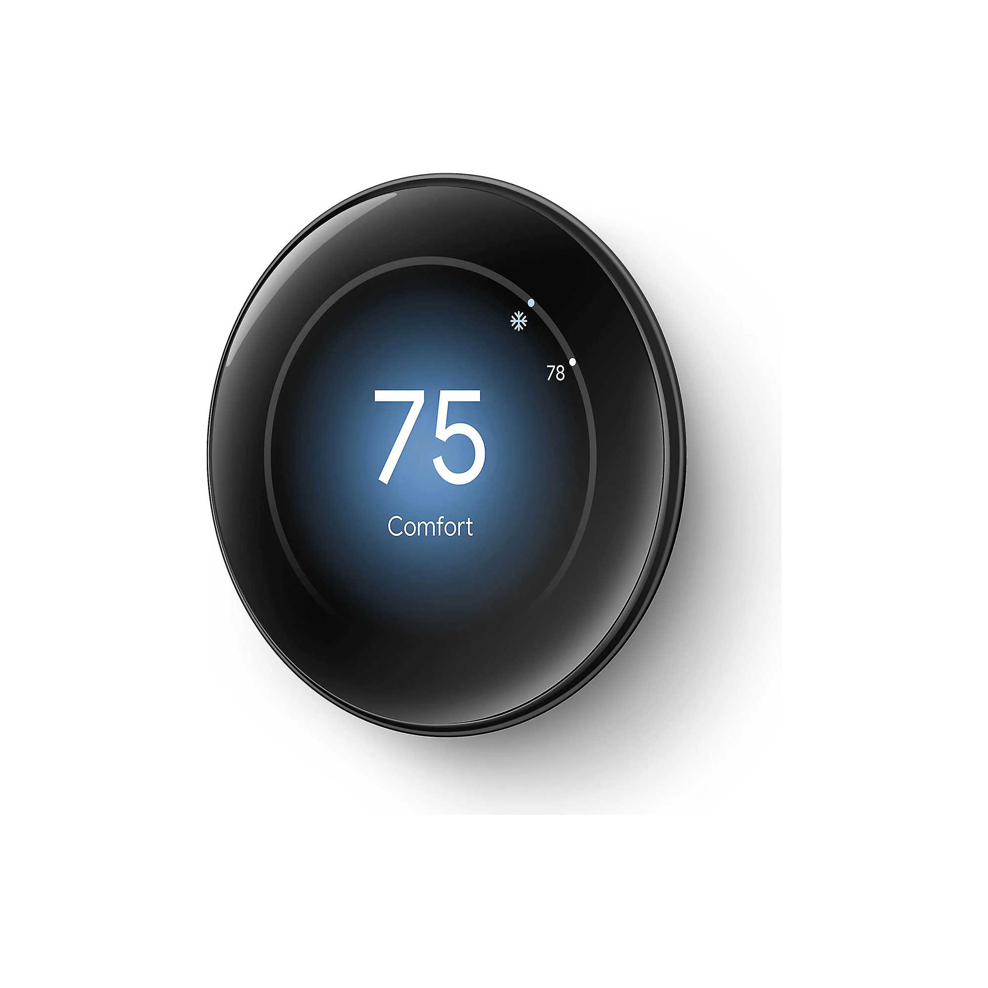 Google Nest Smart Learning Thermostat 4th Gen (Polished Obsidian)