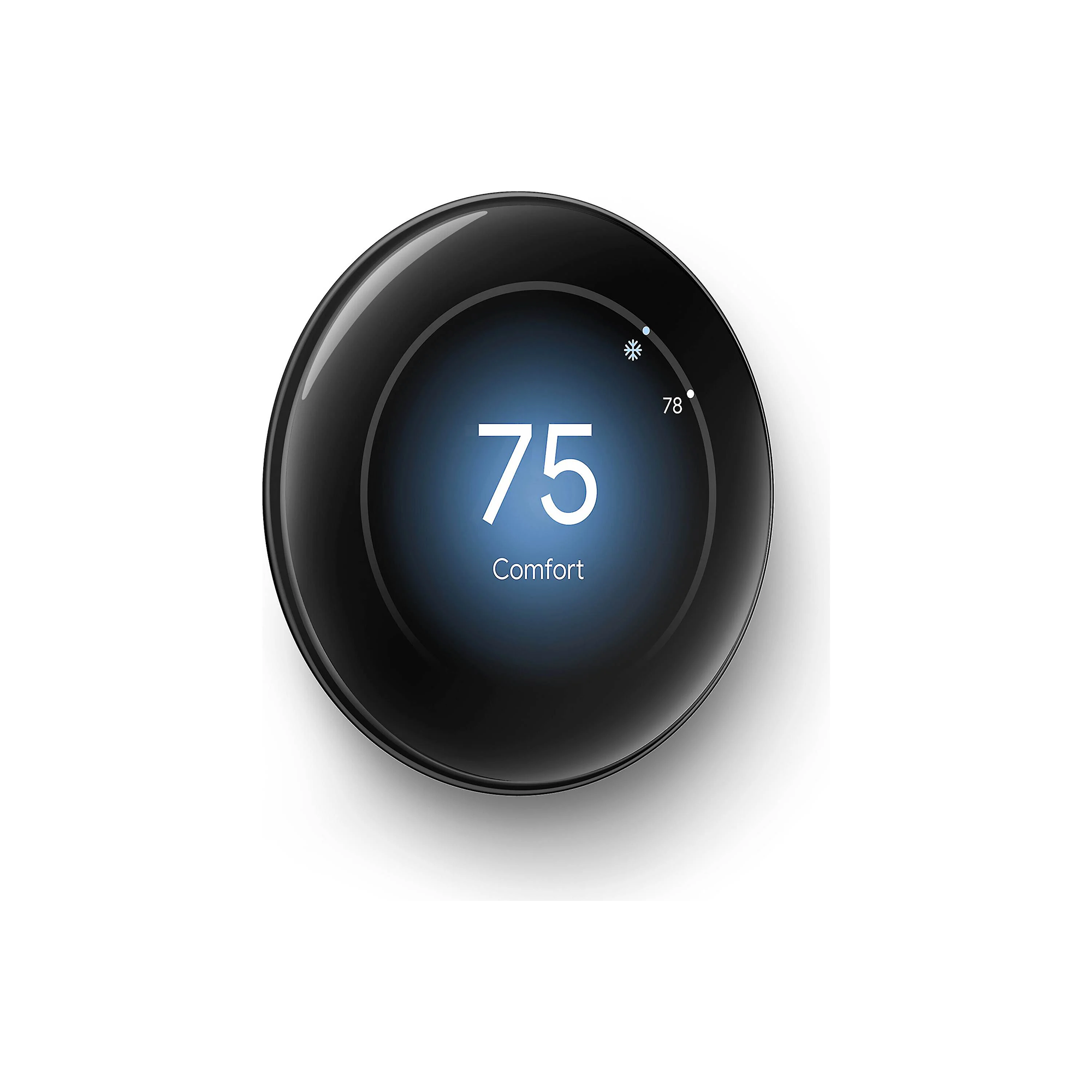 Google Nest Smart Learning Thermostat 4th Gen (Polished Obsidian)