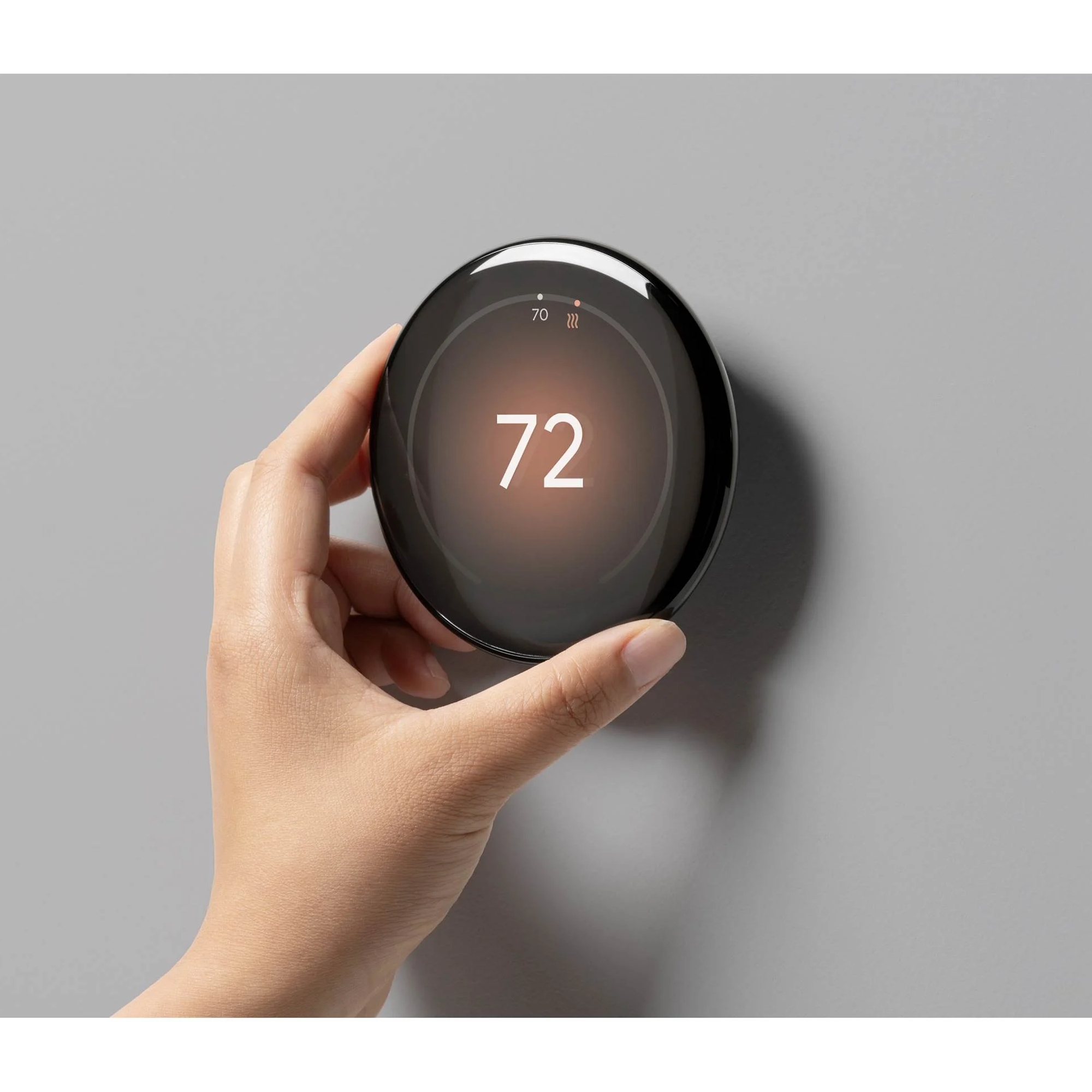 Google Nest Smart Learning Thermostat 4th Gen (Polished Obsidian)