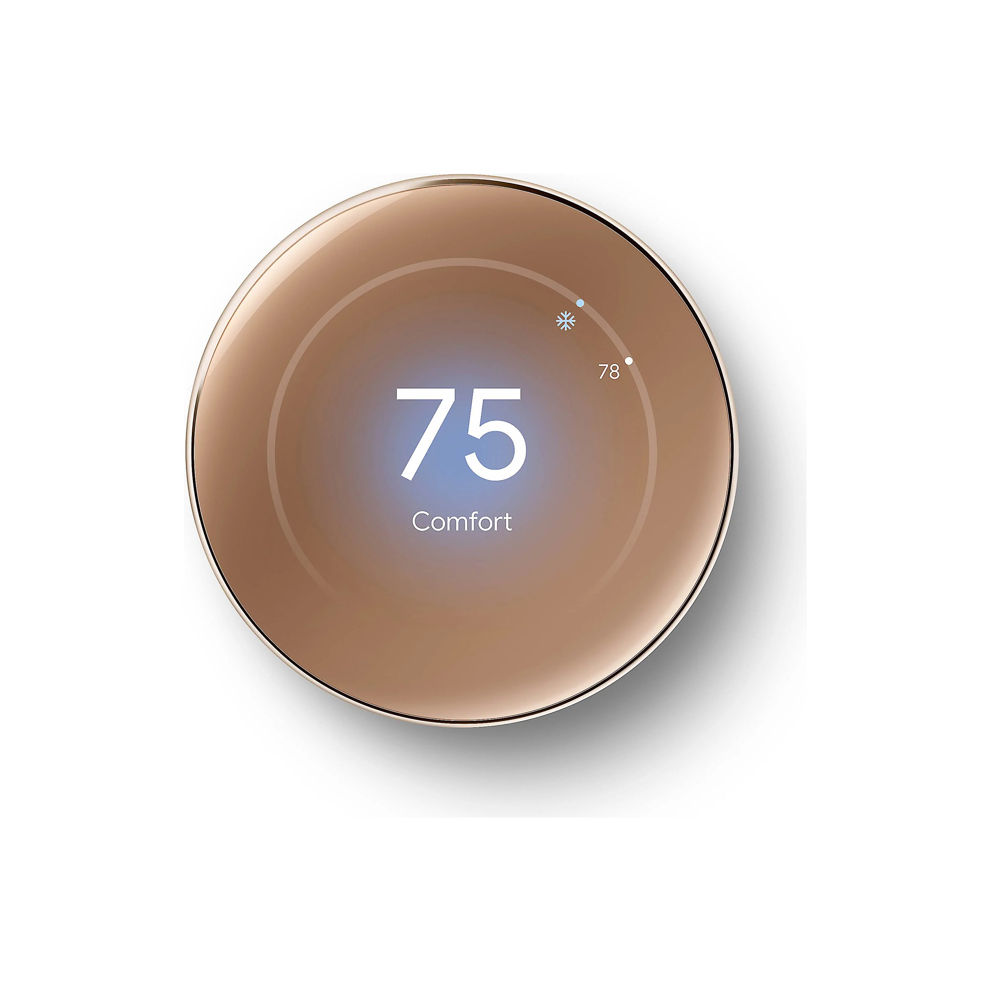 Google Nest Smart Learning Thermostat 4th Gen (Polished Gold)