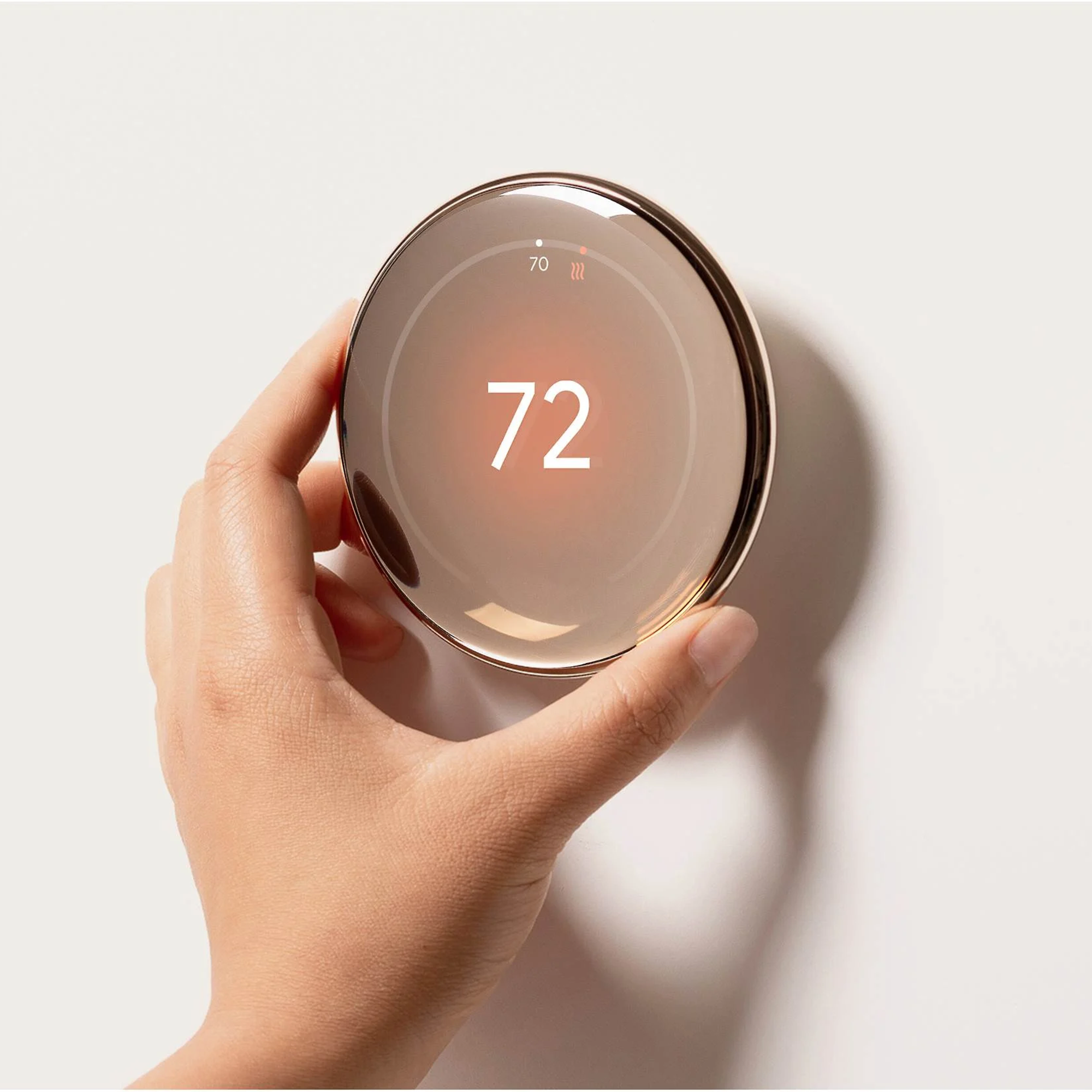 Google Nest Smart Learning Thermostat 4th Gen (Polished Gold)