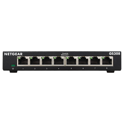 Netgear 8-Port Business Essentials Gigabit Ethernet Unmanaged Switch - GS308-300PAS