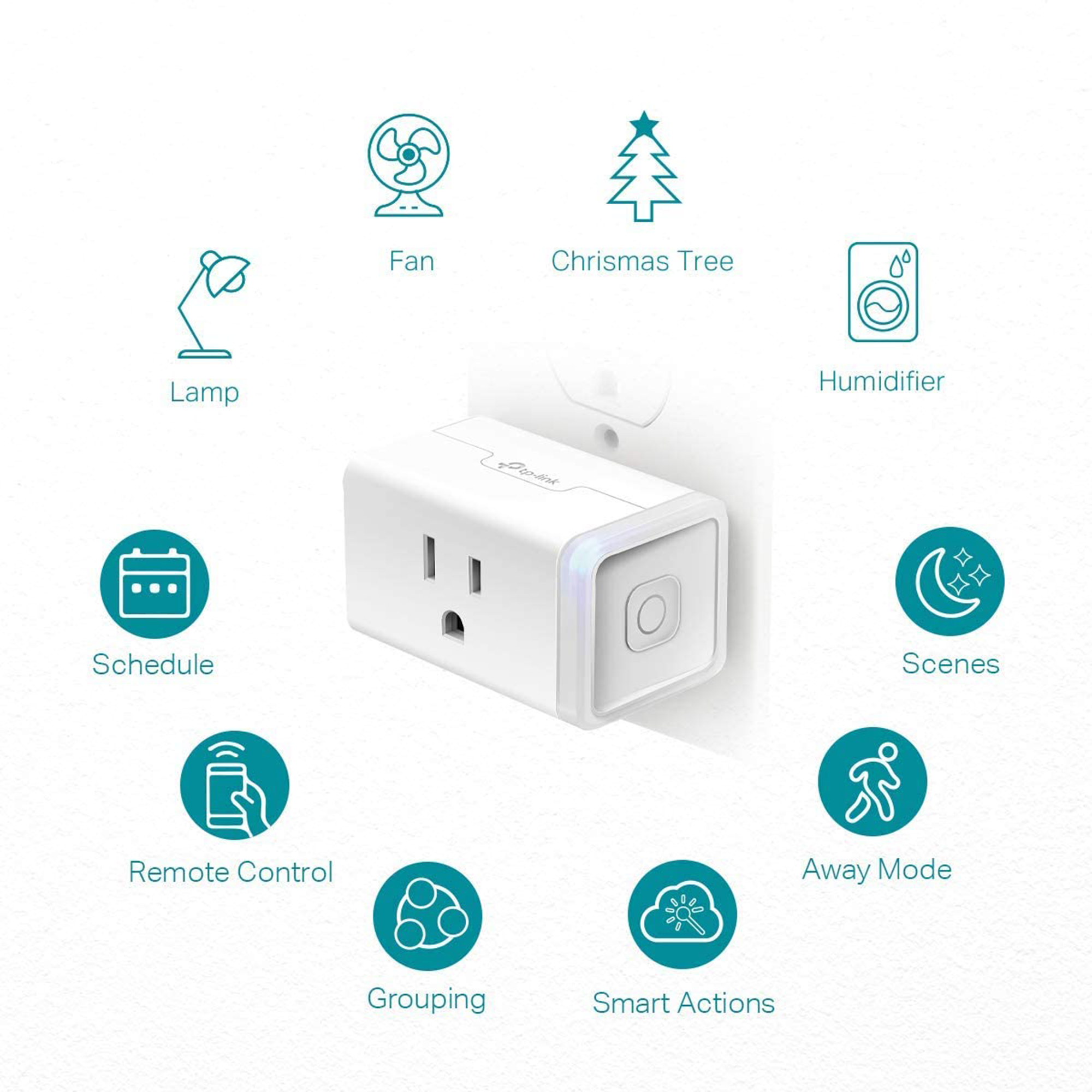 TP-Link HS103 Kasa Smart Wi-Fi Plug Lite (4-Pack)