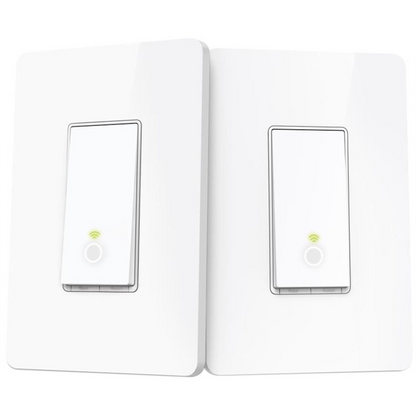 TP‑Link Kasa Smart Wi‑Fi Light Switch 3‑Way Kit HS210 – White (2‑Pack)