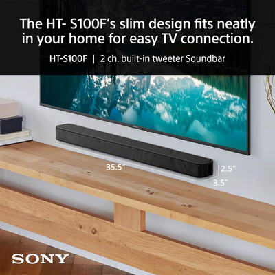 Sony S100F 2.0ch Stereo Soundbar – HT-S100F