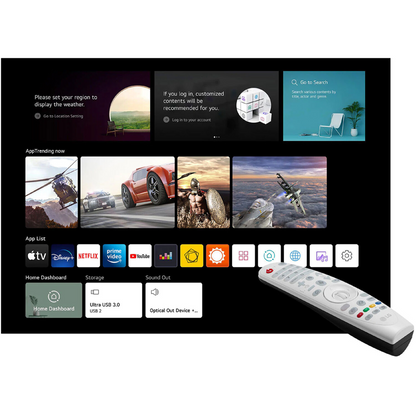 LG CineBeam HU915QB 3000-Lumen XPR 4K UHD Ultra-Short Throw Laser DLP Smart Home Theater Projector